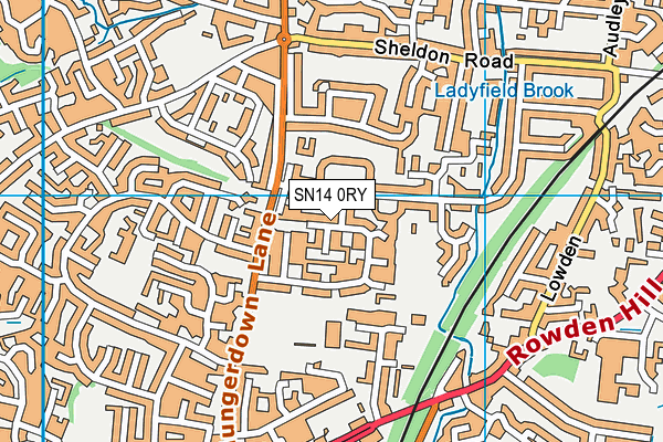 SN14 0RY map - OS VectorMap District (Ordnance Survey)