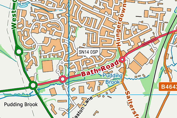 SN14 0SP map - OS VectorMap District (Ordnance Survey)