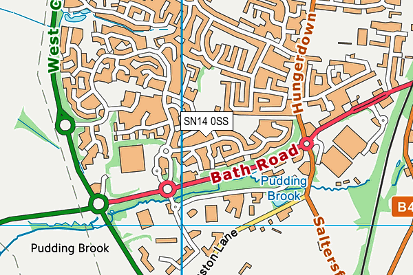 SN14 0SS map - OS VectorMap District (Ordnance Survey)