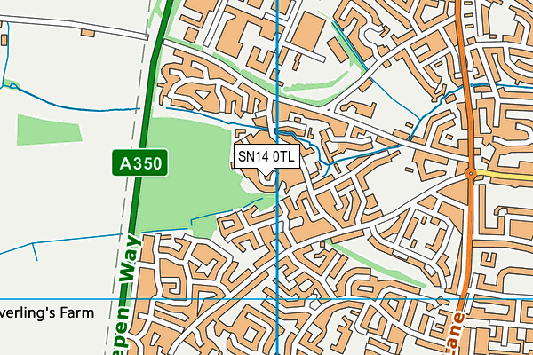 SN14 0TL map - OS VectorMap District (Ordnance Survey)