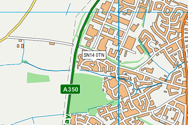 SN14 0TN map - OS VectorMap District (Ordnance Survey)