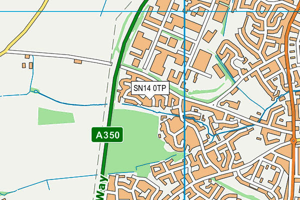 SN14 0TP map - OS VectorMap District (Ordnance Survey)