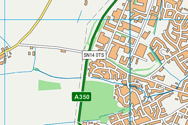 SN14 0TS map - OS VectorMap District (Ordnance Survey)