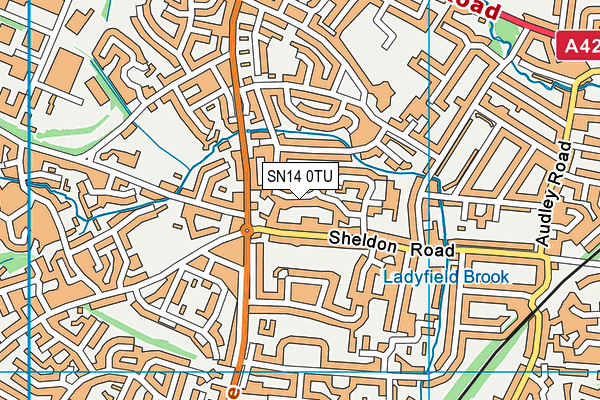 SN14 0TU map - OS VectorMap District (Ordnance Survey)