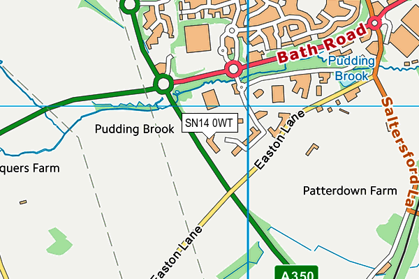 SN14 0WT map - OS VectorMap District (Ordnance Survey)