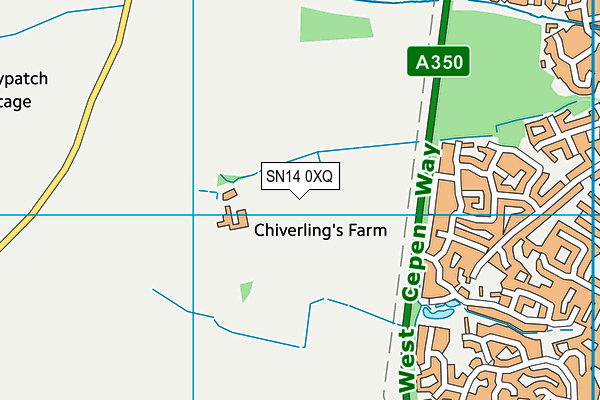 SN14 0XQ map - OS VectorMap District (Ordnance Survey)