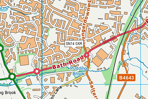 SN14 0XR map - OS VectorMap District (Ordnance Survey)