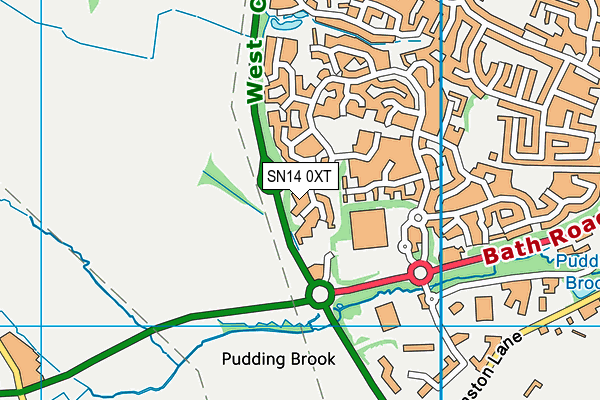 SN14 0XT map - OS VectorMap District (Ordnance Survey)