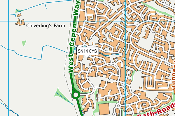 SN14 0YS map - OS VectorMap District (Ordnance Survey)