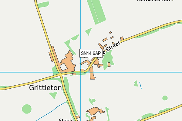 Grittleton House School (Closed) map (SN14 6AP) - OS VectorMap District (Ordnance Survey)