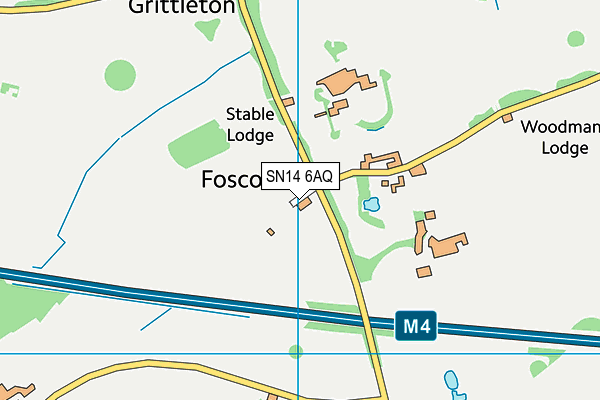 SN14 6AQ map - OS VectorMap District (Ordnance Survey)