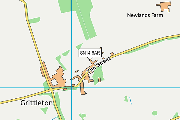 SN14 6AR map - OS VectorMap District (Ordnance Survey)