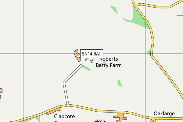 SN14 6AT map - OS VectorMap District (Ordnance Survey)