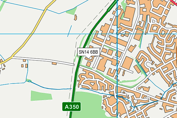 SN14 6BB map - OS VectorMap District (Ordnance Survey)