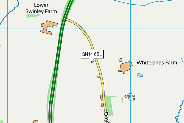 SN14 6BL map - OS VectorMap District (Ordnance Survey)