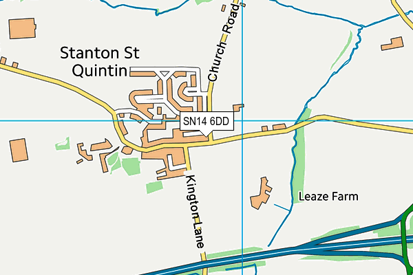 SN14 6DD map - OS VectorMap District (Ordnance Survey)