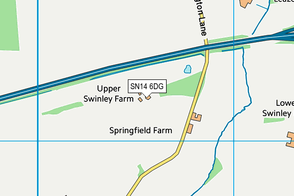 SN14 6DG map - OS VectorMap District (Ordnance Survey)