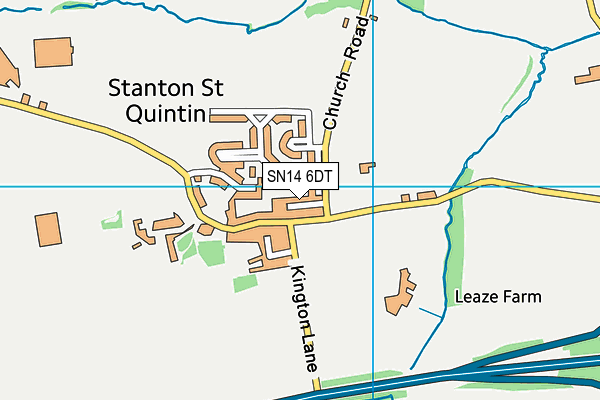 SN14 6DT map - OS VectorMap District (Ordnance Survey)