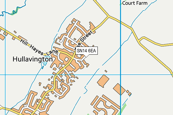 SN14 6EA map - OS VectorMap District (Ordnance Survey)
