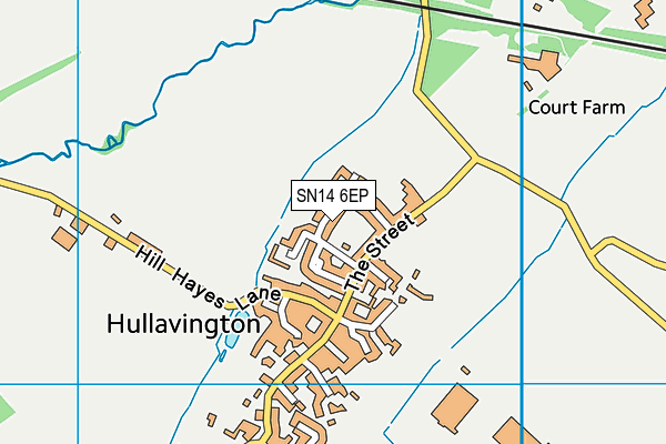 SN14 6EP map - OS VectorMap District (Ordnance Survey)
