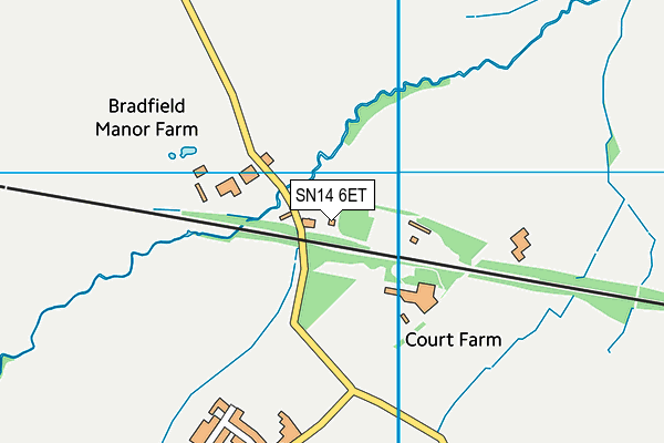 SN14 6ET map - OS VectorMap District (Ordnance Survey)