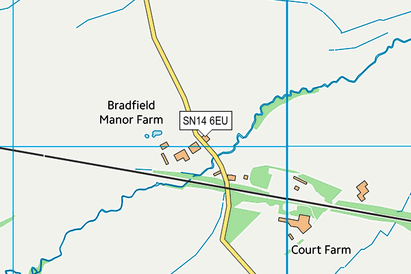 SN14 6EU map - OS VectorMap District (Ordnance Survey)