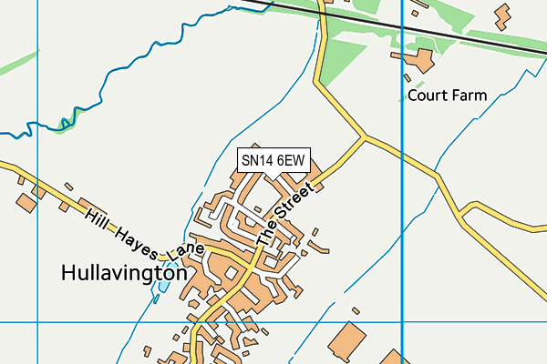 SN14 6EW map - OS VectorMap District (Ordnance Survey)