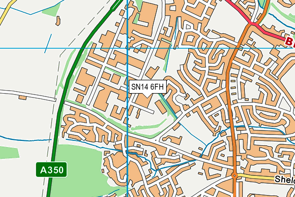 SN14 6FH map - OS VectorMap District (Ordnance Survey)