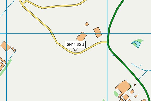 SN14 6GU map - OS VectorMap District (Ordnance Survey)