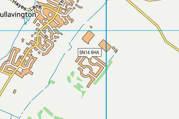SN14 6HA map - OS VectorMap District (Ordnance Survey)