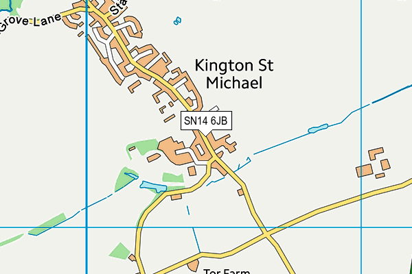 SN14 6JB map - OS VectorMap District (Ordnance Survey)