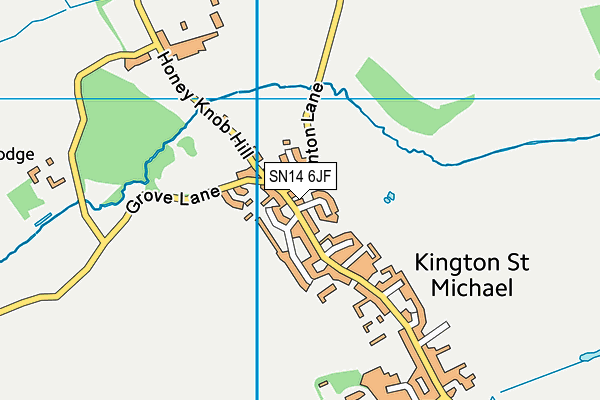 SN14 6JF map - OS VectorMap District (Ordnance Survey)