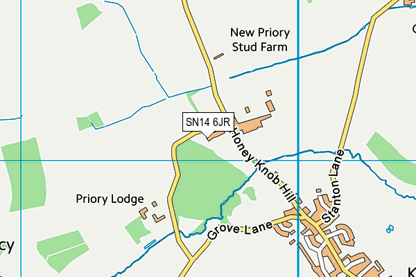 SN14 6JR map - OS VectorMap District (Ordnance Survey)