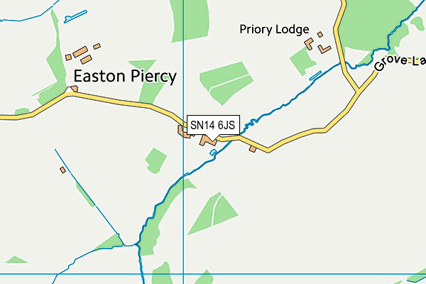 SN14 6JS map - OS VectorMap District (Ordnance Survey)