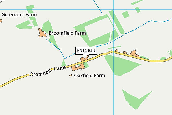 SN14 6JU map - OS VectorMap District (Ordnance Survey)