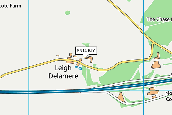 SN14 6JY map - OS VectorMap District (Ordnance Survey)