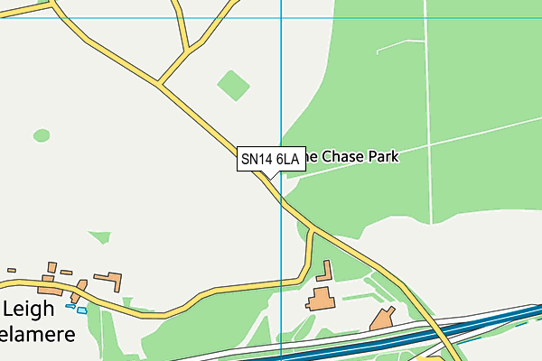 SN14 6LA map - OS VectorMap District (Ordnance Survey)