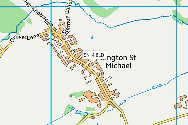 SN14 6LD map - OS VectorMap District (Ordnance Survey)