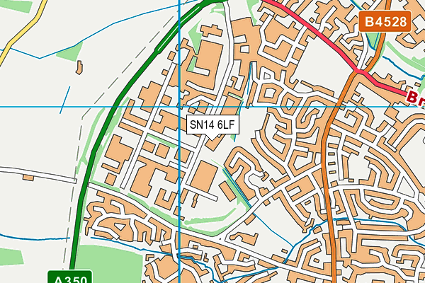 SN14 6LF map - OS VectorMap District (Ordnance Survey)