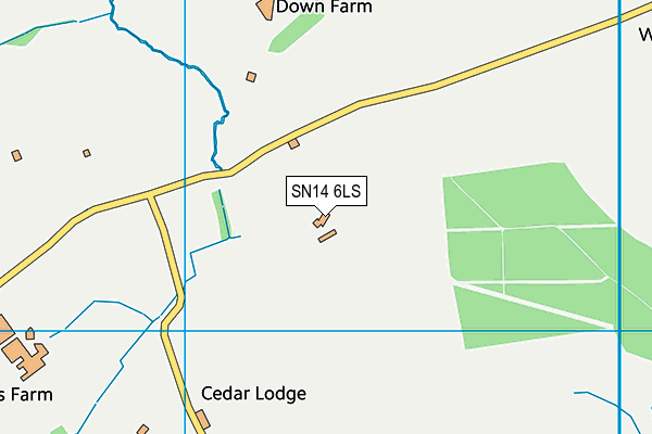 SN14 6LS map - OS VectorMap District (Ordnance Survey)