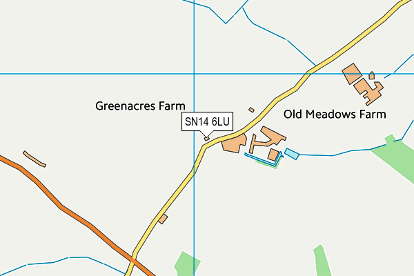 SN14 6LU map - OS VectorMap District (Ordnance Survey)