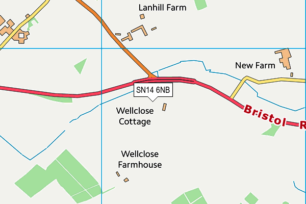 SN14 6NB map - OS VectorMap District (Ordnance Survey)