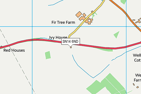 SN14 6ND map - OS VectorMap District (Ordnance Survey)