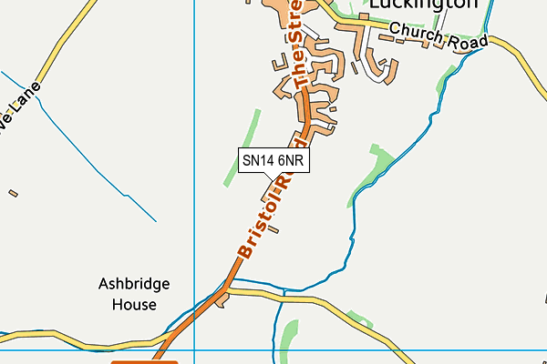 SN14 6NR map - OS VectorMap District (Ordnance Survey)