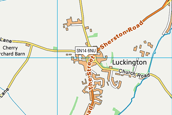 Luckington Community School map (SN14 6NU) - OS VectorMap District (Ordnance Survey)