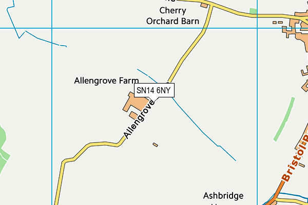 SN14 6NY map - OS VectorMap District (Ordnance Survey)