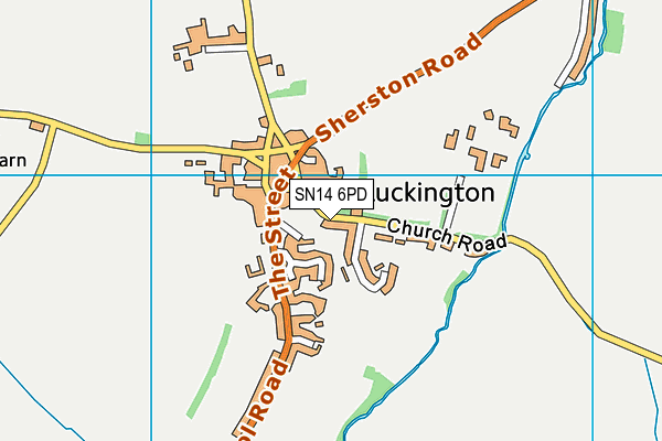 SN14 6PD map - OS VectorMap District (Ordnance Survey)