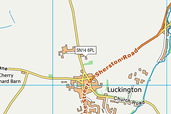 SN14 6PL map - OS VectorMap District (Ordnance Survey)