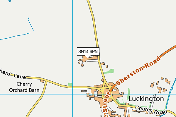 SN14 6PN map - OS VectorMap District (Ordnance Survey)
