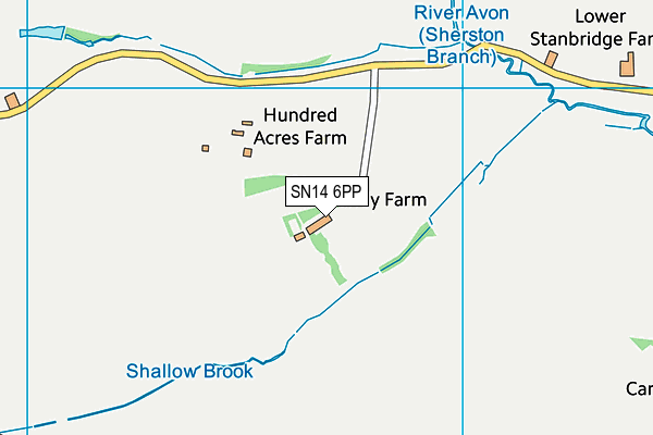 SN14 6PP map - OS VectorMap District (Ordnance Survey)